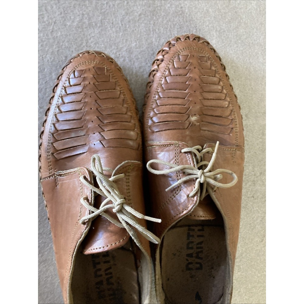 D'arte Huarache Artisanal Hand Made Leather Shoe Sz 11 Lofer Authentic Sandals - Picture 2 of 14